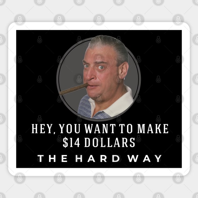 Hey you wanna make $14 THE HARD WAY Magnet by BodinStreet